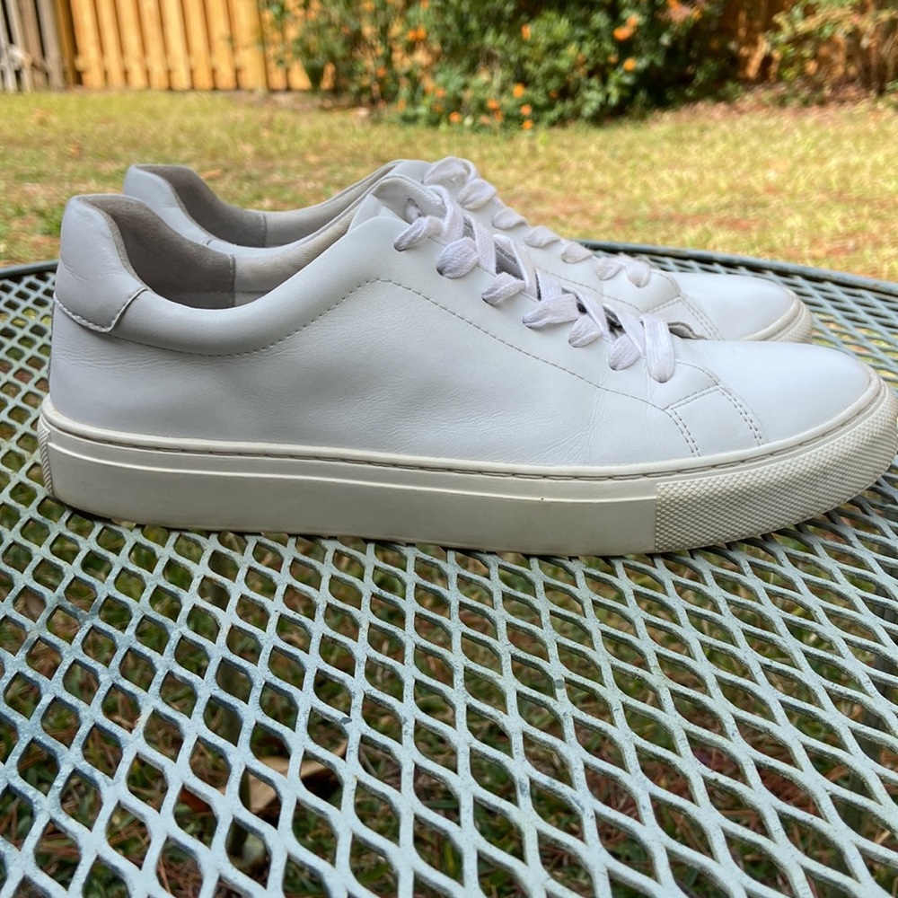 White Sneakers Leather Lace Up classic   Good Quality Timeless Casual St… - Picture 3 of 11